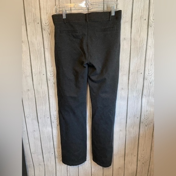 Betabrand Classic Dress Yoga Pants Medium Petitie Ponte Knit Gray Boot-Cut. - Picture 4 of 4